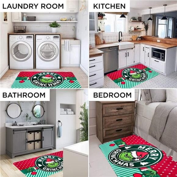 Christmas Door Mat Decorations, 29.5 x 17 Inches - Picture 6 of 7